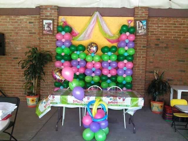 pared de globos
