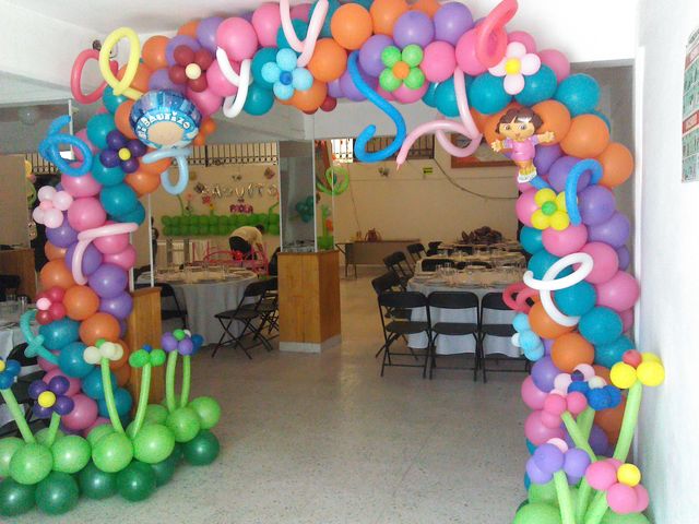 arco especial cn flores sobrepuestas