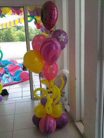 Racimo de globos con gas